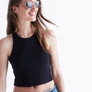 Madewell Black Crop Tank